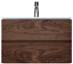 Am.Pm Мебель для ванной Sensation 80 L орех, текстурированная	 – фотография-2